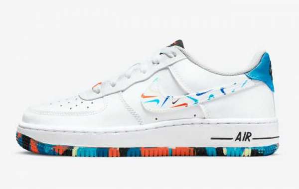 Nike Air Force 1 Low GS Colorful Mini Swooshes Cheap Sale