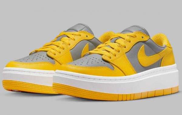 Yellow And Grey dress up The Air Jordan 1 Low Elevate