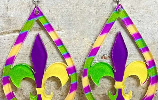 Vintage Round Metal Blue Crystal Dangle Earrings from Shetrendsy