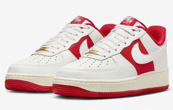 Nike Air Force 1 Low “Athletic Department” FN7439-133 Classic White Red!