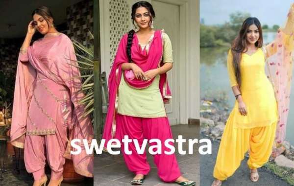 Explore Stylish Patiyala Salwar Suit Online at Swetvastra
