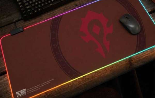 wow Horde Emblem RGB Desk Mat For Horde Main Gamers